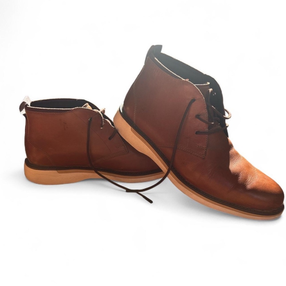 Cole Haan Tan Leather Chukka Boots